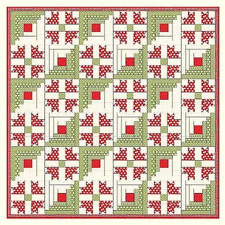 Cabin Christmas Quilt Pattern