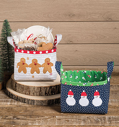 Quilted Gift Basket Set Pattern