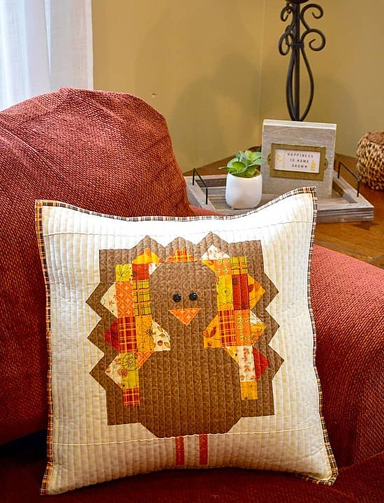 Gobble Gobble Turkey Pillow Cover Pattern