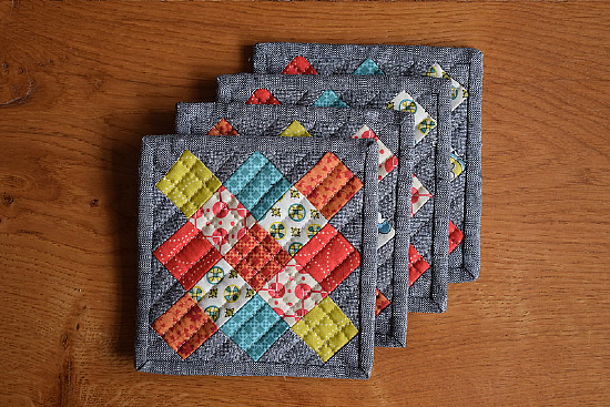 Create Colorful Coasters from Your Smallest Scraps Quilting Digest