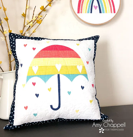 Rainbow Umbrella Pillow Tutorial