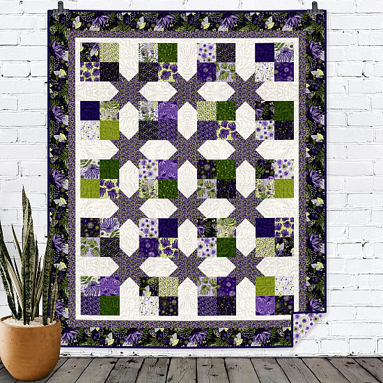 Floating Four Patches Quilt Pattern