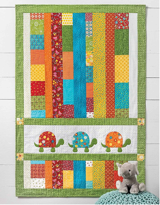 cute-turtles-and-bright-colors-make-a-fun-kids-quilt-quilting-digest