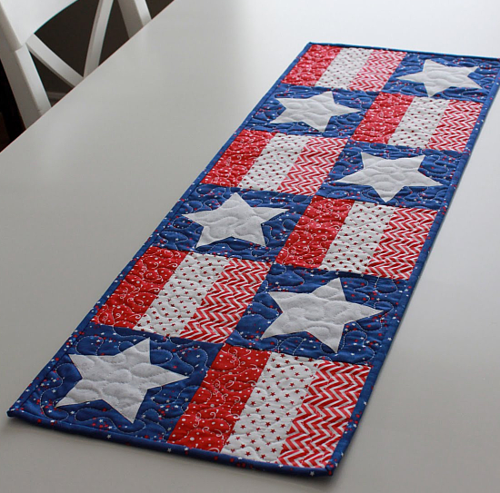 Stars and Stripes Table Runner Pattern