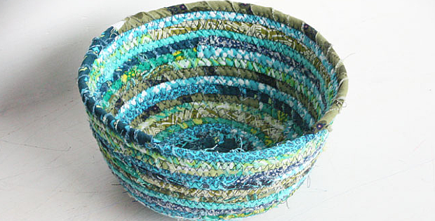 Make a Lovely Basket from Scraps