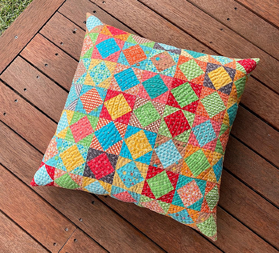Autumn Love Quilted Cushion Instructions