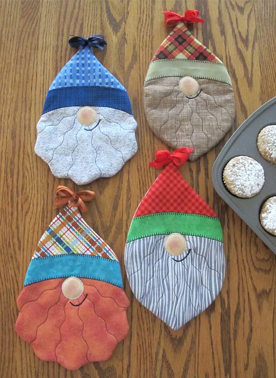 Quilting Digest - These cute pot holders make fun gifts. Get the