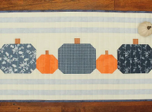 Gingham + Pumpkins Table Runner Pattern