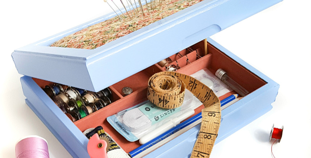 How to Make a Sewing Starter Kit from a Vintage Jewelry Box