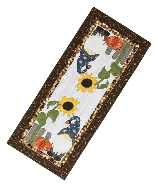 Home With a Fall Gnome Table Runner Pattern