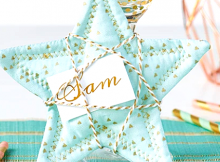 How to Sew Star Place Holders