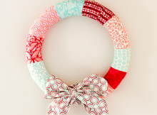 Holiday Wrapped Wreath Tutorial