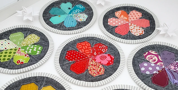 Jewel Coaster Foundation Paper Piecing Pattern
