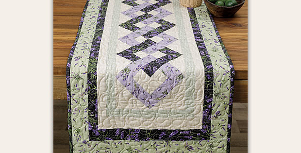 Lavender Fields Table Runner Pattern