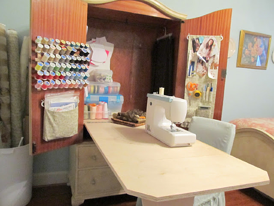 I converted a closet to a standup sewing station : r/sewing