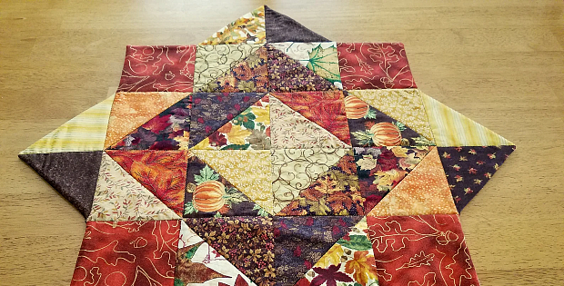 Quilted Star Octagon Table Topper Pattern