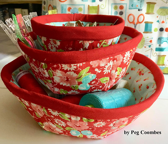 Stackables Fabric Bowl Pattern