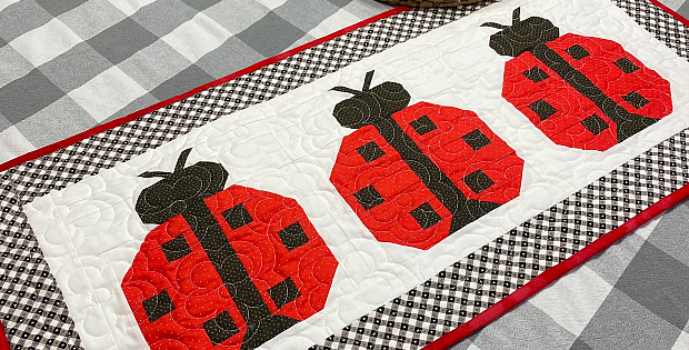 Ladybug Lane Table Runner Pattern