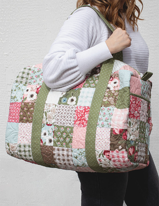 Patchwork Duffle Bag Sewing Pattern