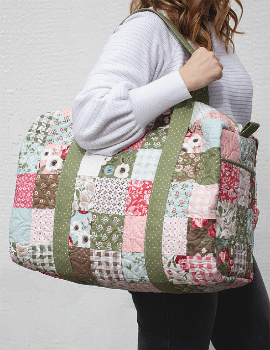 Carry It All in a Giant Patchwork Duffle Bag - Quilting Digest