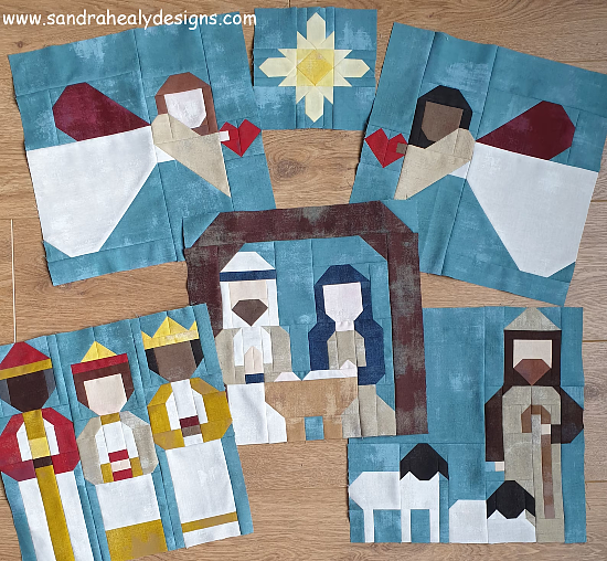 Nativity Quilt Block Pattern Bundle