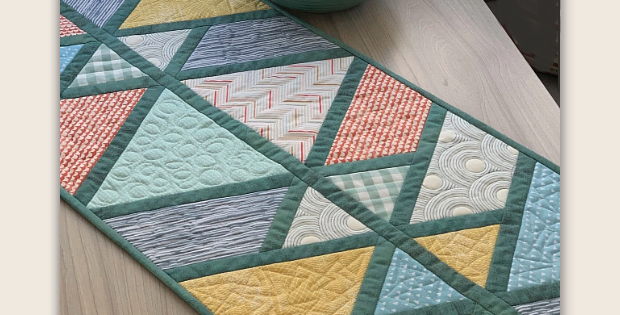 Floating Peaks Table Runner Pattern