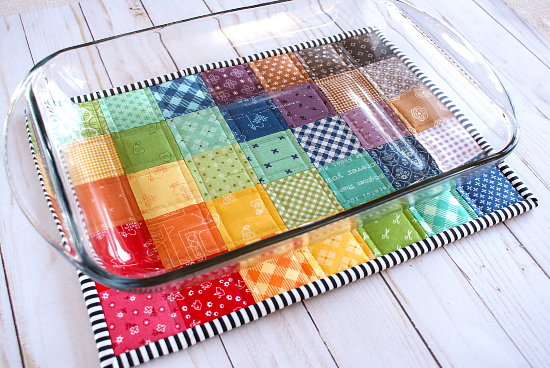 Casserole Dish Hot Pad- Quilted Gift For Christmas - Bre T Quilt