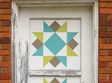 Replace Broken Window Glass with Barn Quilts