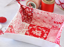 Patchwork Fabric Tray Tutorial