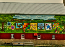 Clothesline Quilts Barn Mural