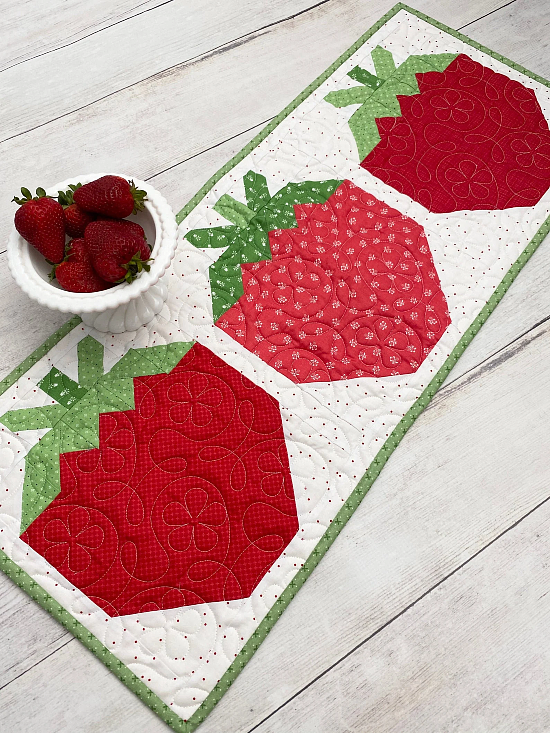 Strawberry Table Runner Pattern
