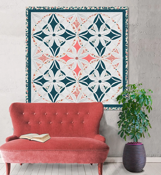 Cathedral Window Quilt Pattern