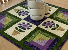 Potted Flowers Quilted Table Topper Pattern