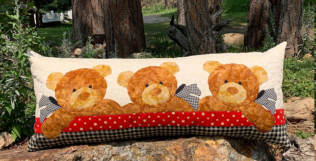 Teddy Bear Day Care Bench Pillow Pattern