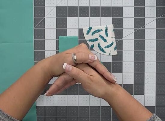 How to Align Quilt Blocks and Pieces by Folding
