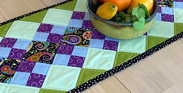 English Garden Quilted Table Runner Pattern