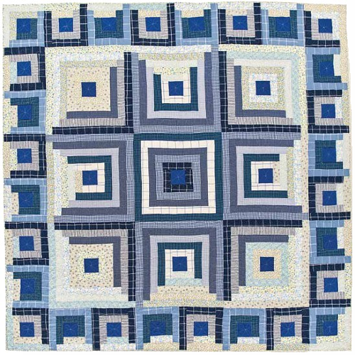 Traditional Log Cabin Quilt Pattern