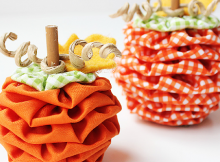 Fabric Yo-Yo Pumpkins Tutorial