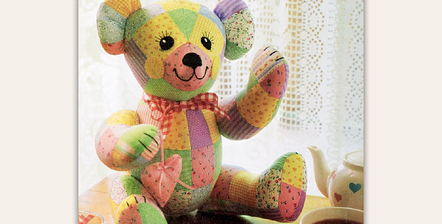 Vintage Memory Teddy Bear Pattern