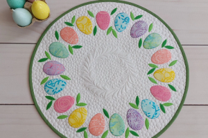 Easter Eggs Quilted Table Topper Pattern