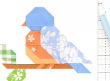 Spring Blue Bird Quilt Block Pattern
