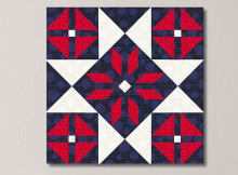 Liberty Starburst Quilt Block Pattern