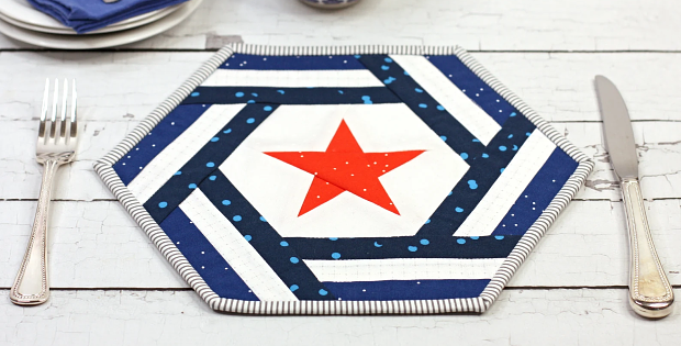 Hexie Star Placemat Pattern