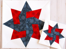 Knotted Star Block Pattern