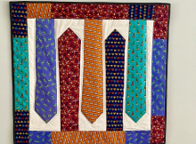 Five Necktie Memory Quilt Pattern