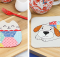 Cosy Canine and Sleepy Cat Coaster Mug Rug Patterns