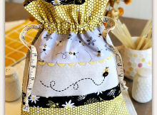 Drawstring Bee Bag Pattern