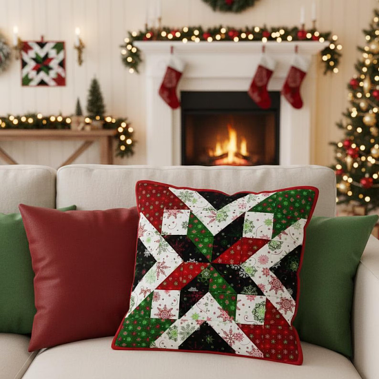 Shining Star Quilt Block Pattern