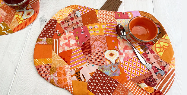 Patchwork Pumpkin Placemat Pattern