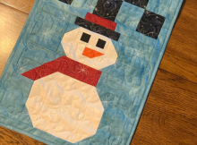 Snowman Table Runner Pattern